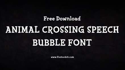 Animal Crossing Speech Bubble Font Free Download