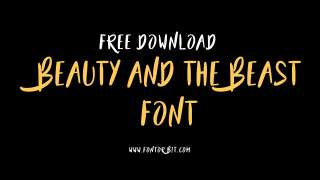 Beauty And The Beast Font Free Download