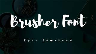 Brusher Font Free Download