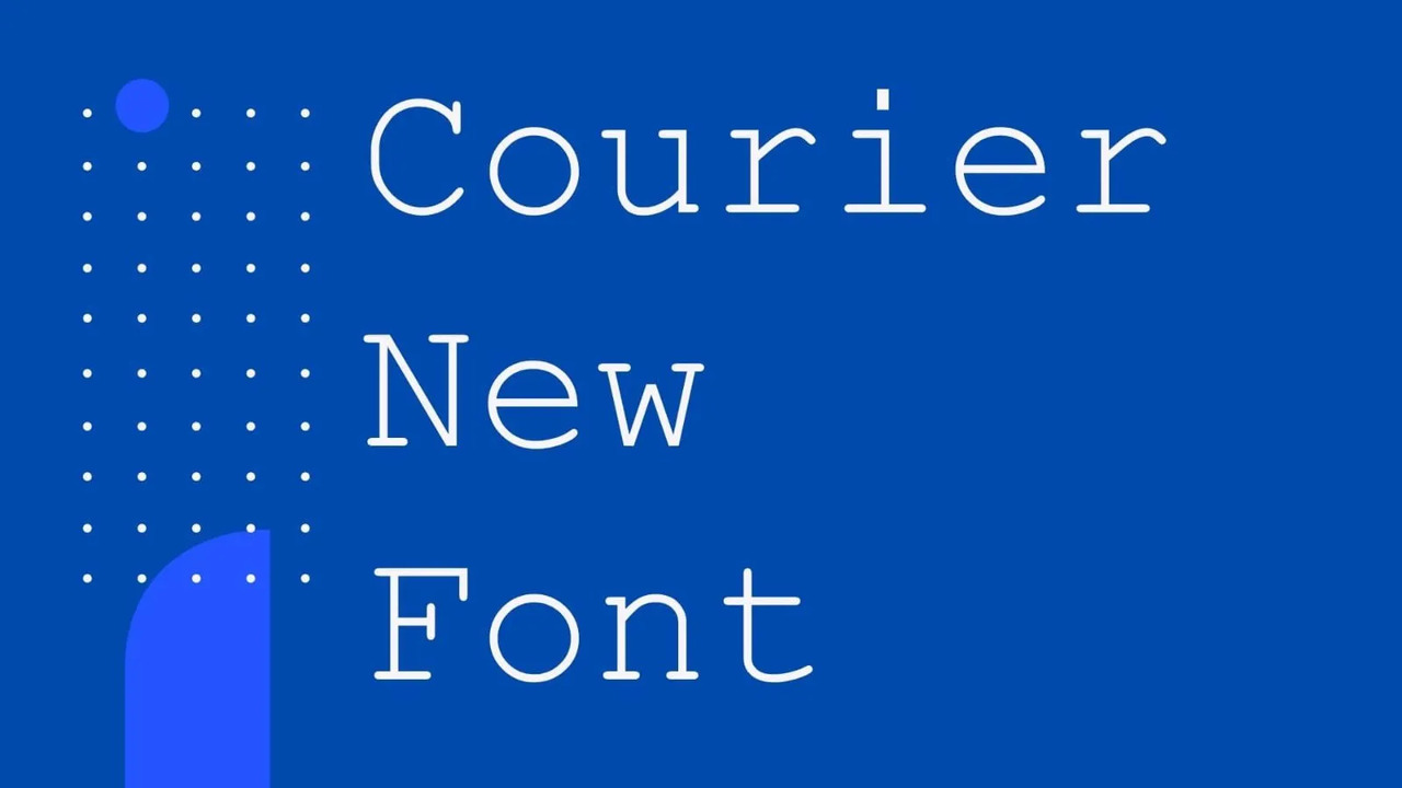 Category Of The Courier New Font