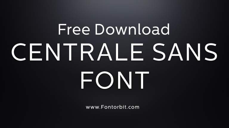 Centrale Sans Font Free Download