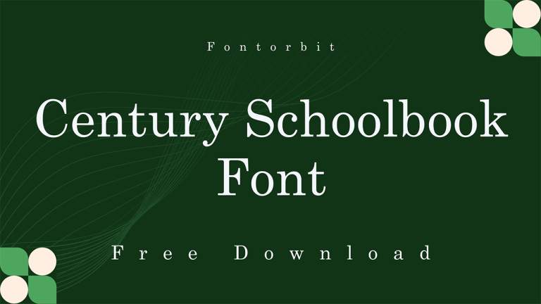 Century Schoolbook Font