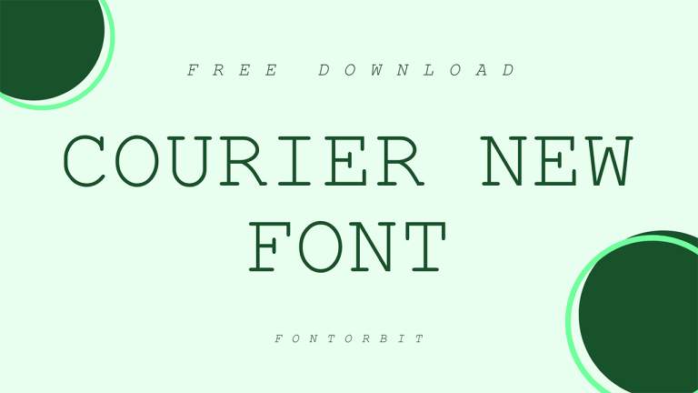 Courier New Font