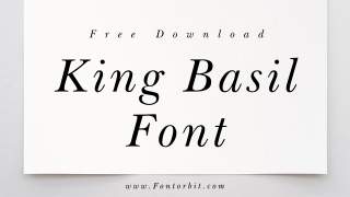 King Basil Font Free Download