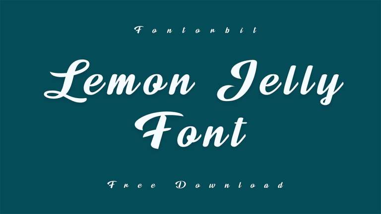 Lemon Jelly Font