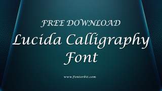 Lucida Calligraphy Font Free Download