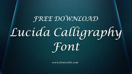 Lucida Calligraphy Font Free Download