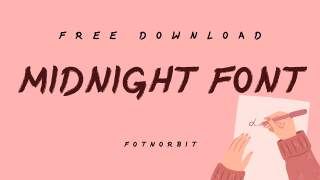 Midnight Font Free Download