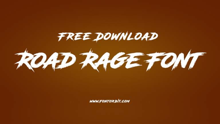 Road Rage Font