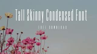 Tall Skinny Condensed Font Free Download