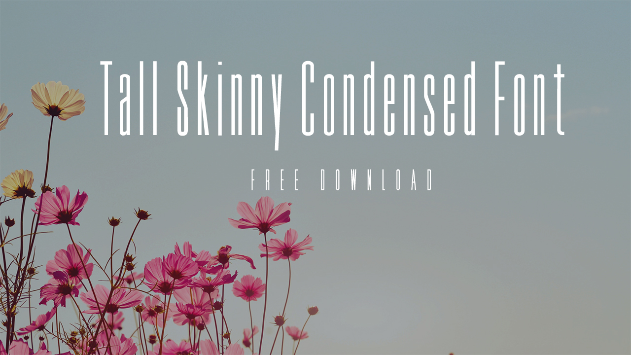 Tall Skinny Condensed Font