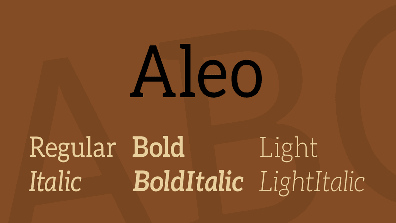 The Aleo Font Family