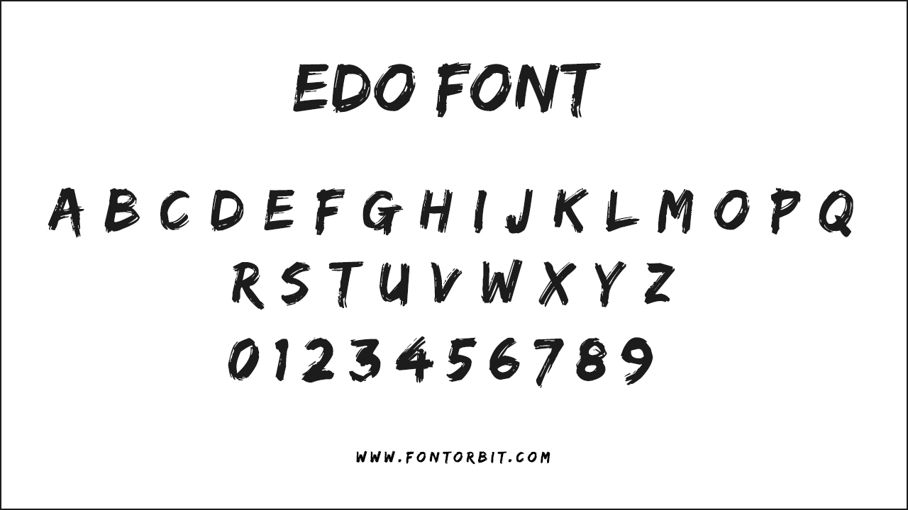 The Edo Font Family