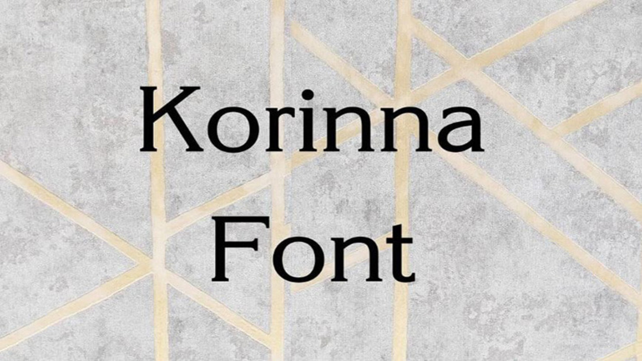 The Korinna Font Family Belongs