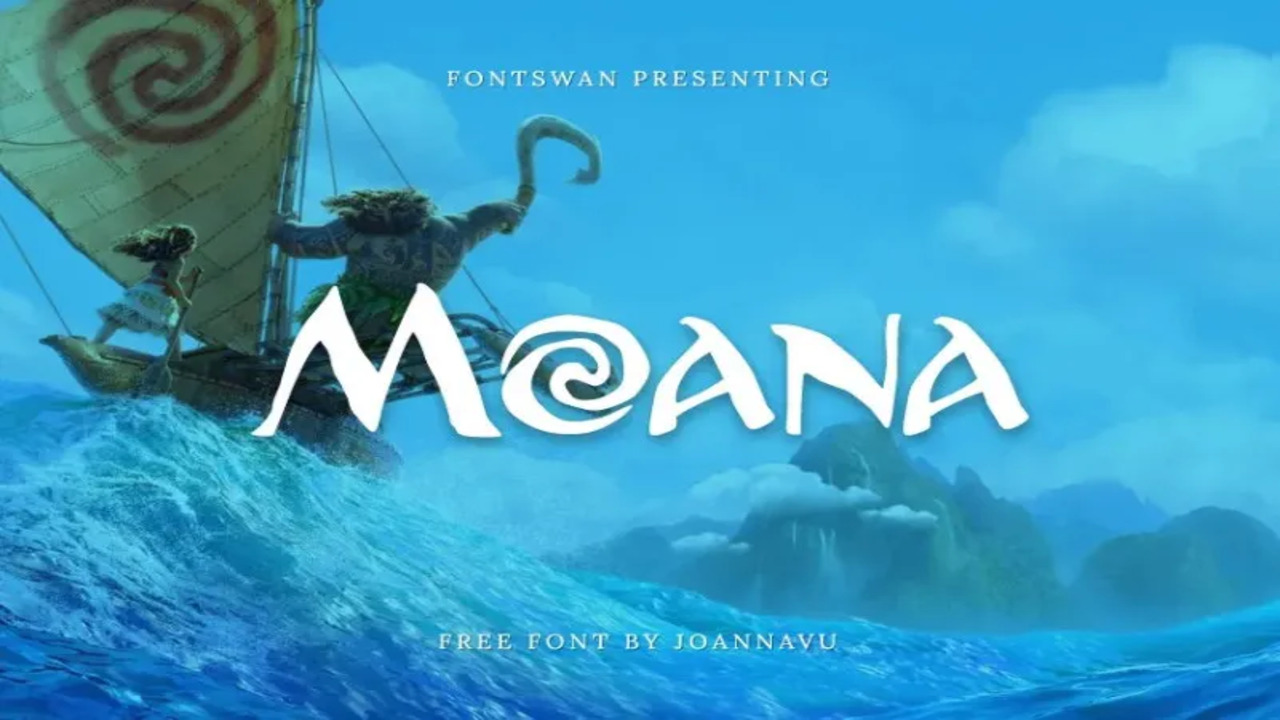 The Moana Font Family Belongs