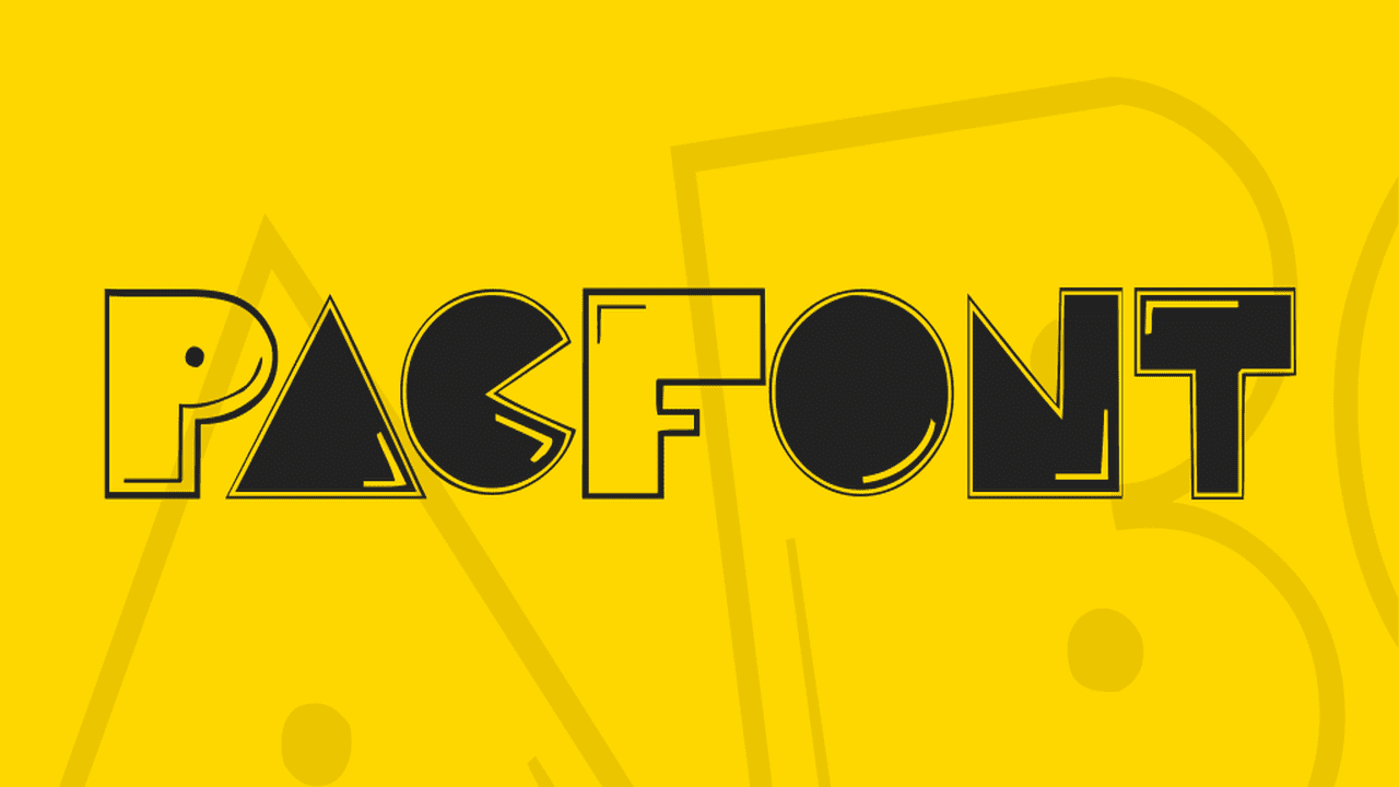 Type Of Pac-Man Font (Font Family)