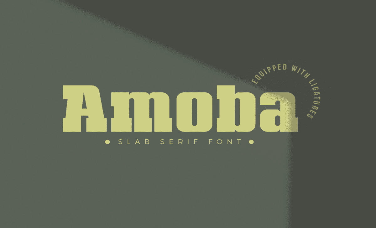 Type Of The Amoba Font (Font Family)