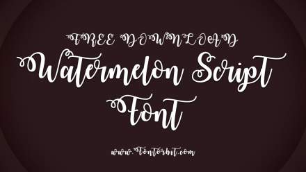 Watermelon Script Font Free Download