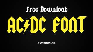 AC/DC Font Free Download