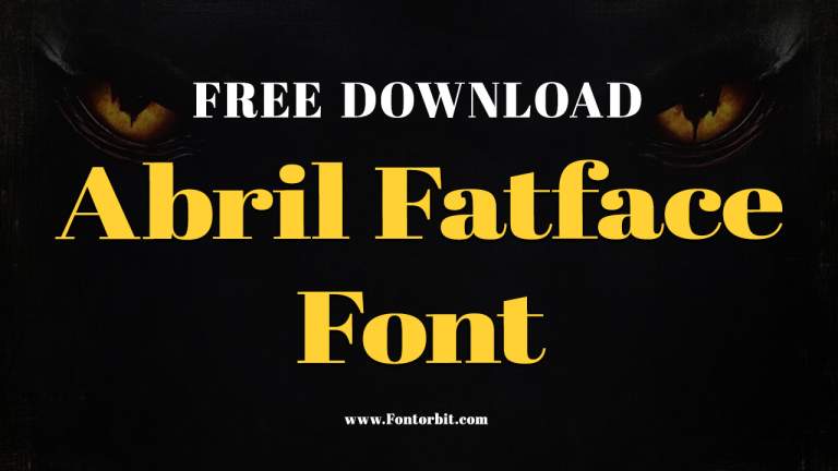 Abril Fatface Font Free Download