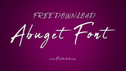 Abuget Font Free Download