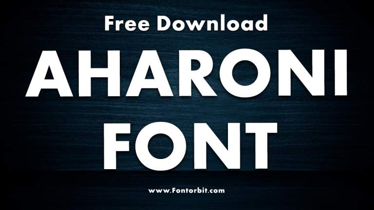 Aharoni Font