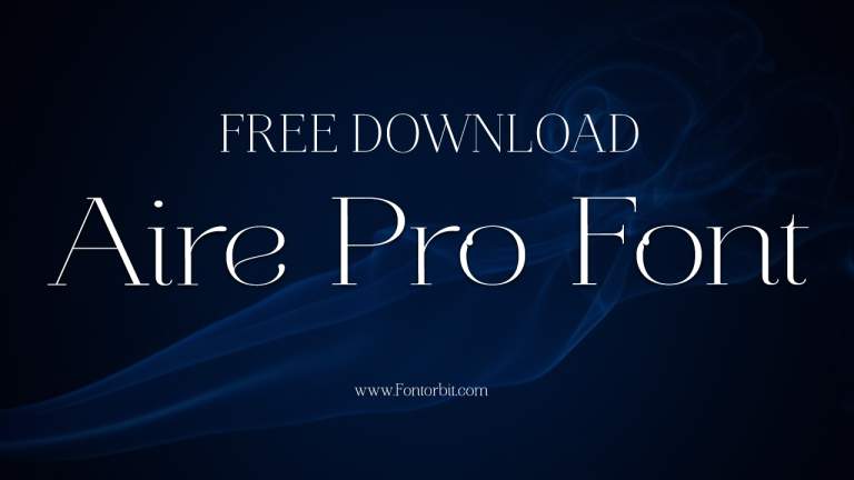 Aire Pro Font Free Download