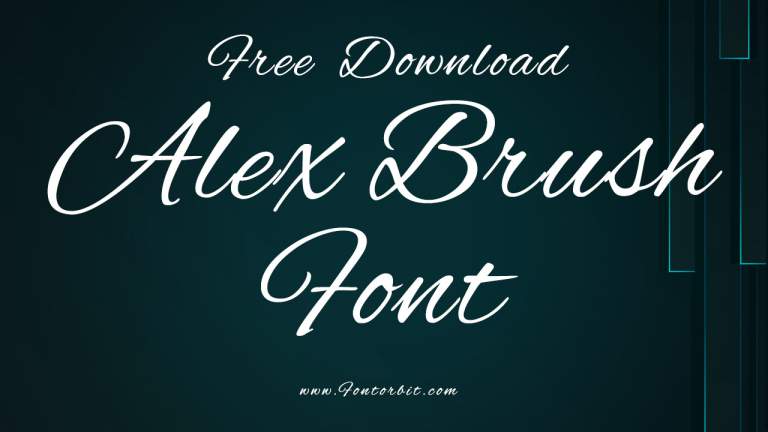 Alex Brush Font