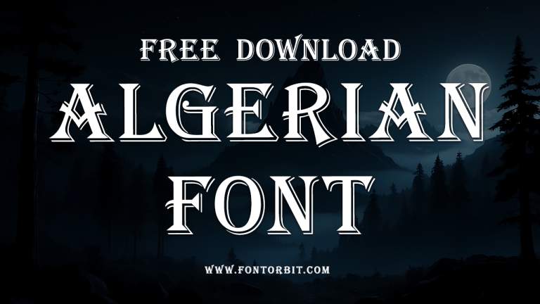 Algerian Font Free Download