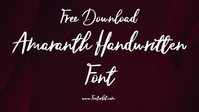 Amaranth Handwritten Font – Stylish Script Typeface