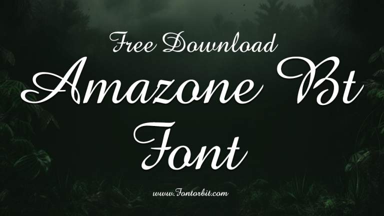 Amazone BT Font Free Download | Elegant Script Typeface