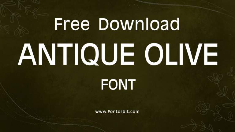 Antique Olive Font