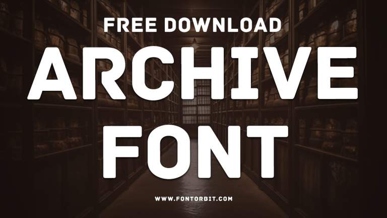 Archive Font Free Download