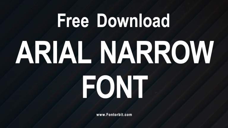 Arial Narrow Font Free Download