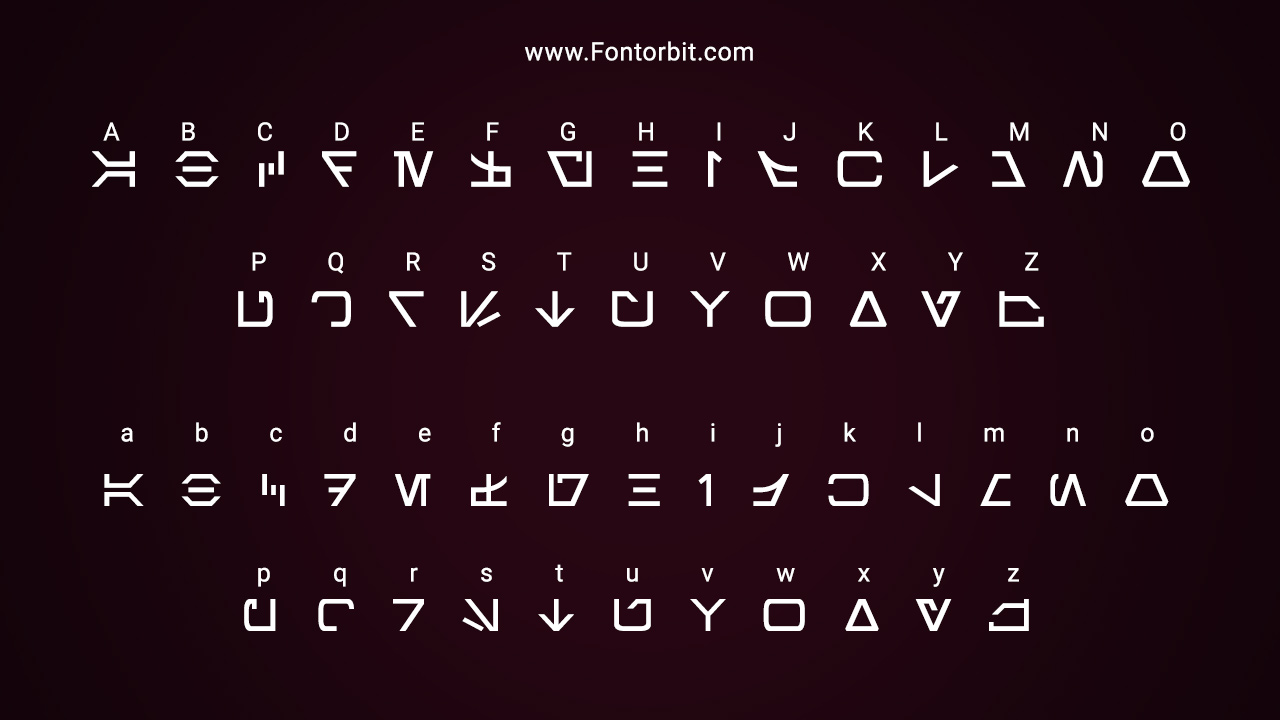 Aurebesh Font Family Includes