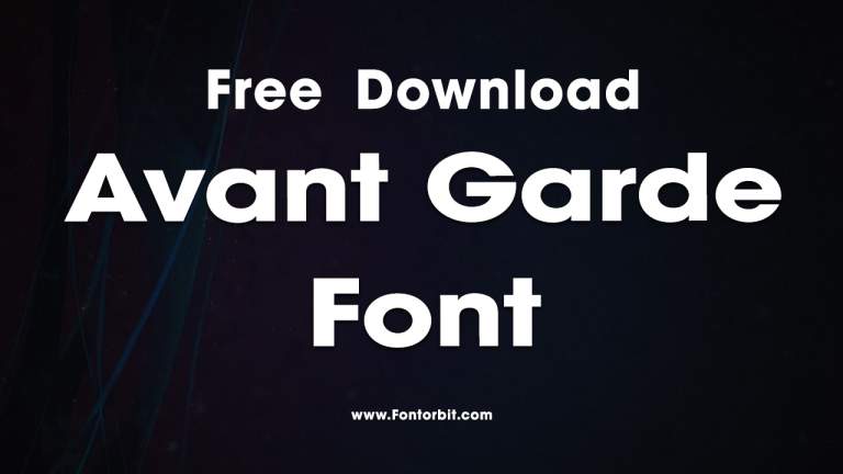 Avant Garde Font Free Download