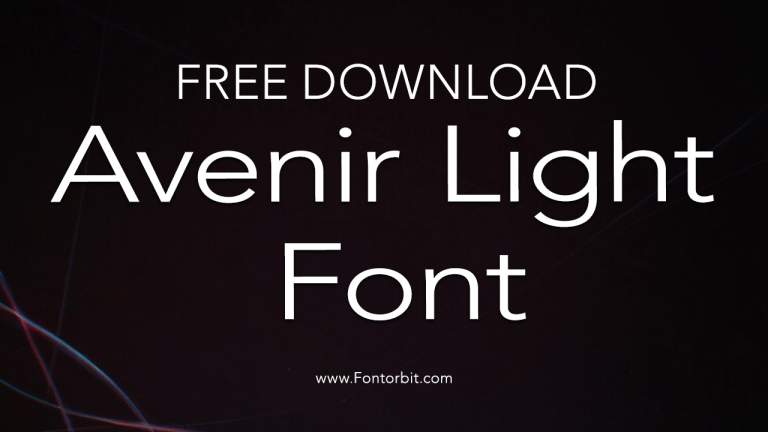 Avenir Light Font