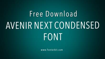 Avenir Next Condensed Font Free Download