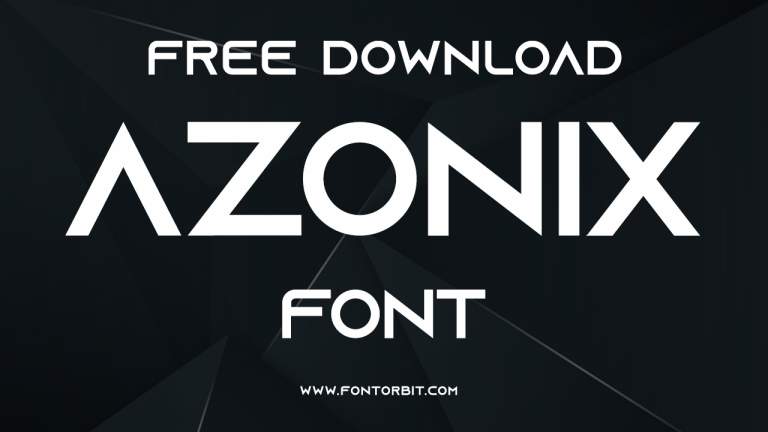 Azonix Font Free Download – Bold Minimalist Sans-Serif Font