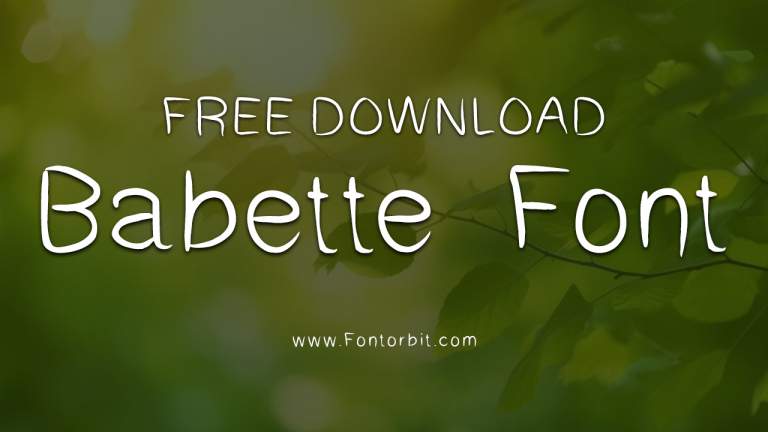 Babette Font Free Download