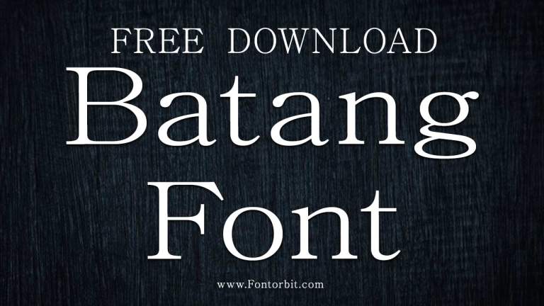 Batang Font