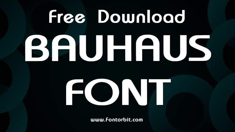 Bauhaus Font Free Download – A Modern Geometric Typeface