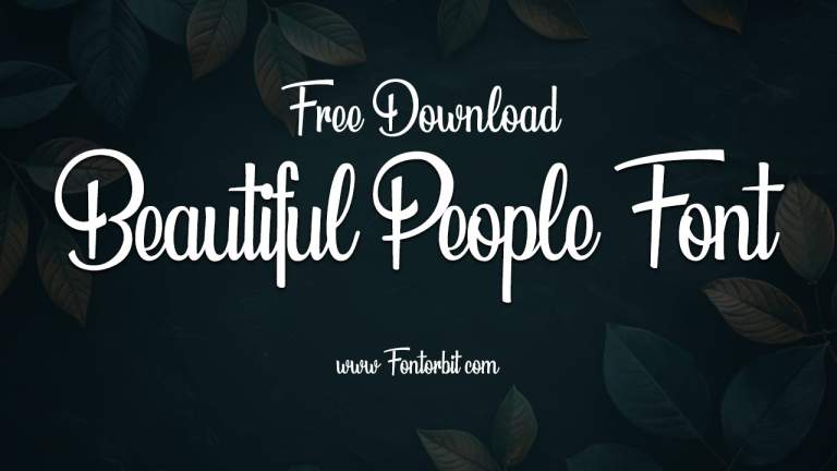 Beautiful People Font Free Download