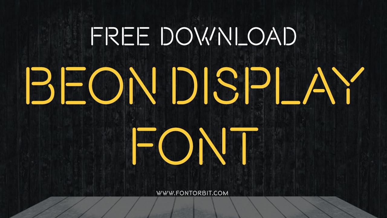 Beon Display Font