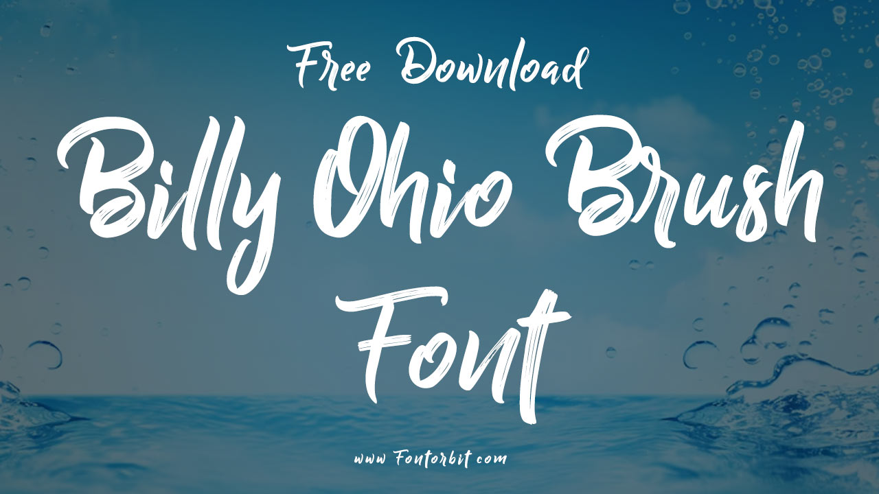 Billy Ohio Brush Font