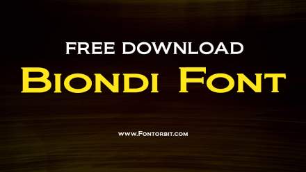 Biondi Font Free Download