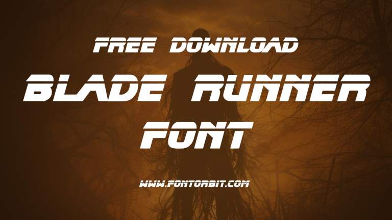 Blade Runner Font Free Download