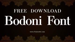 Bodoni Font Free Download