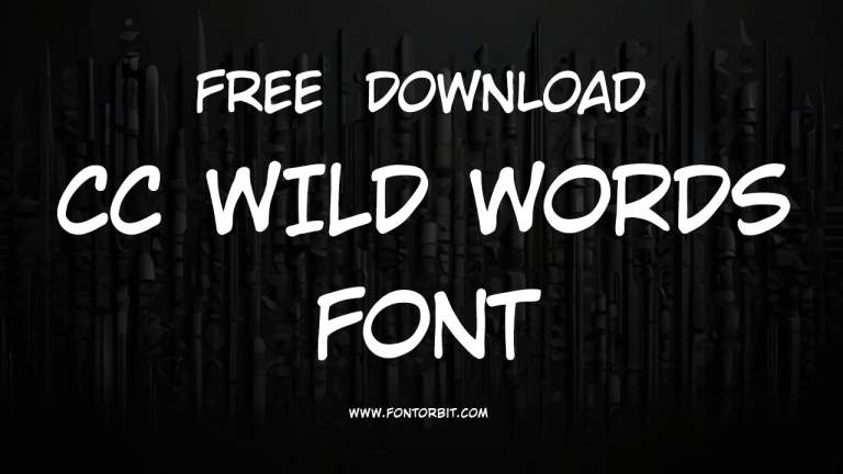 CC Wild Words Font Free Download