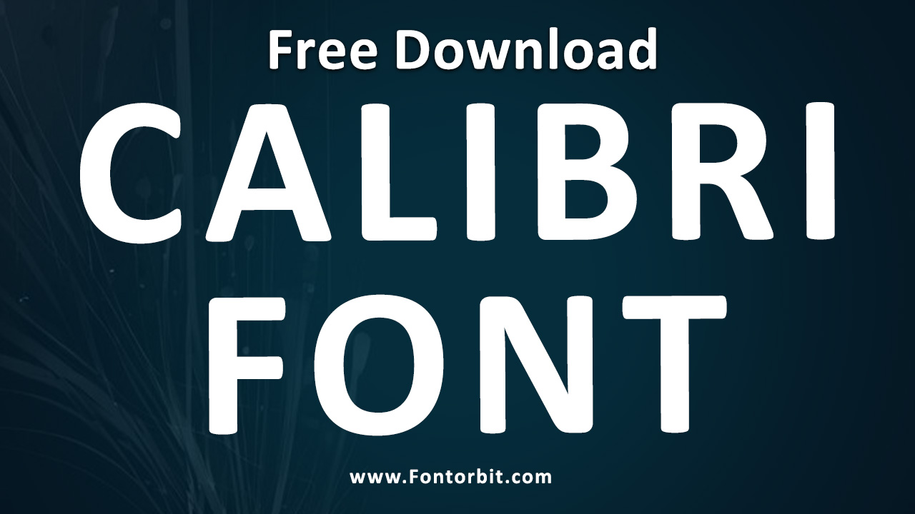 Calibri Font